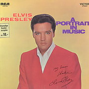 ELVIS PRESLEY A Portrait In Music original pressing from Germany...Not a lot of info on this LP...it DOES have the ORANGE label on vinyl and there is NO DATE anywhere on the LP...for my baby